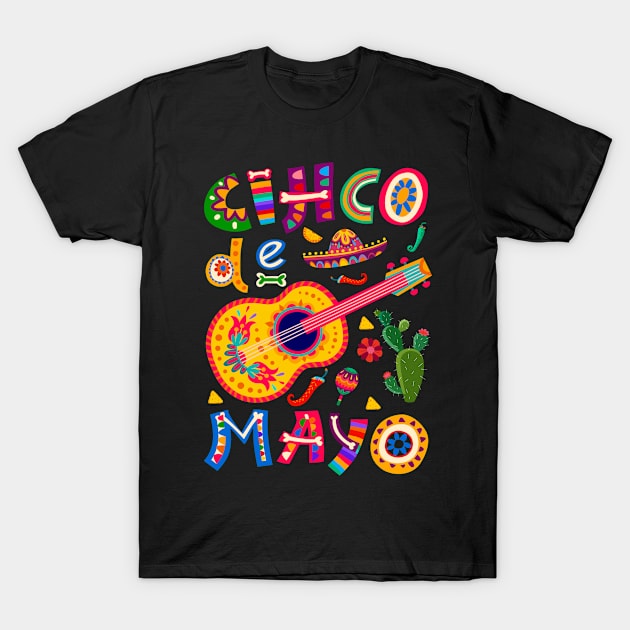 Cinco de Mayo, Fiesta Cinco de Mayo T-Shirt by Bourdia Mohemad